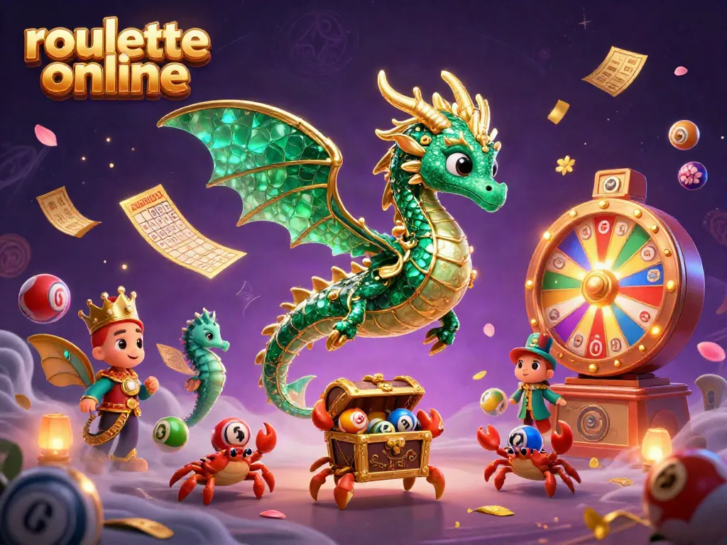 Experience thrilling roullete online with colorful elements, magical scenery, and vibrant characters.